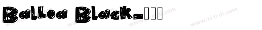 Balboa Black字体转换